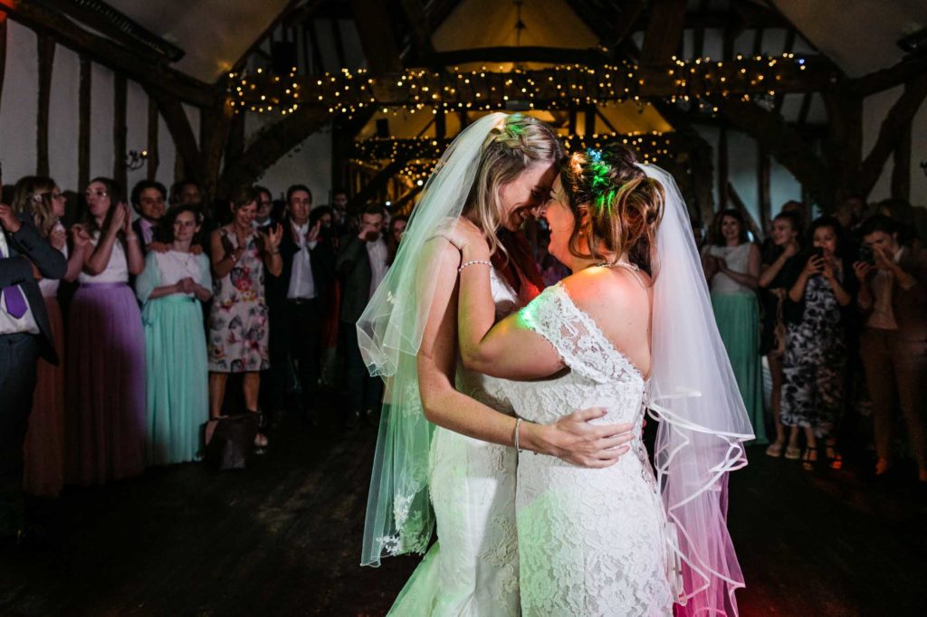 first dance, brides, lesbian wedding