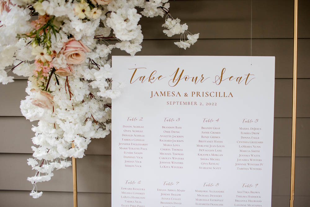 take your seat table assignments at Nashville fall wedding