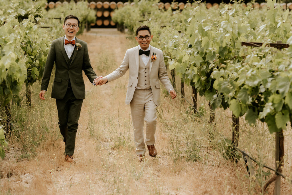 Tam and Yiyun's intimate summer wedding at Folktale Winery and ...