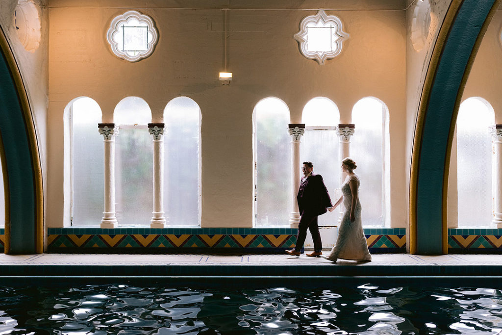 Tara and Emma's purple and ivory wedding at Berkeley City Club in ...