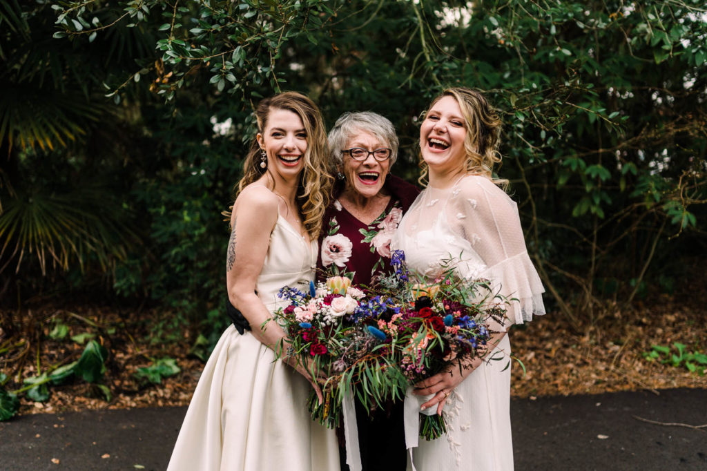 From Tinder to a rainbow wedding with a private vow reading and