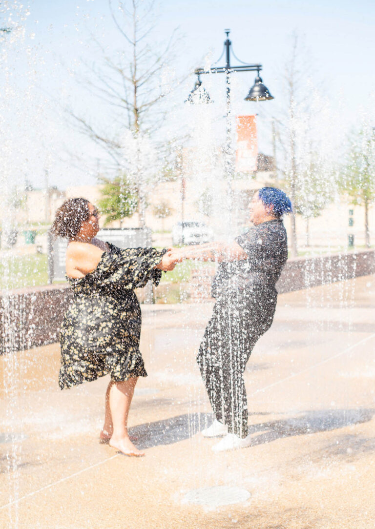 A casual and candid outdoor engagement photoshoot for Texas college ...