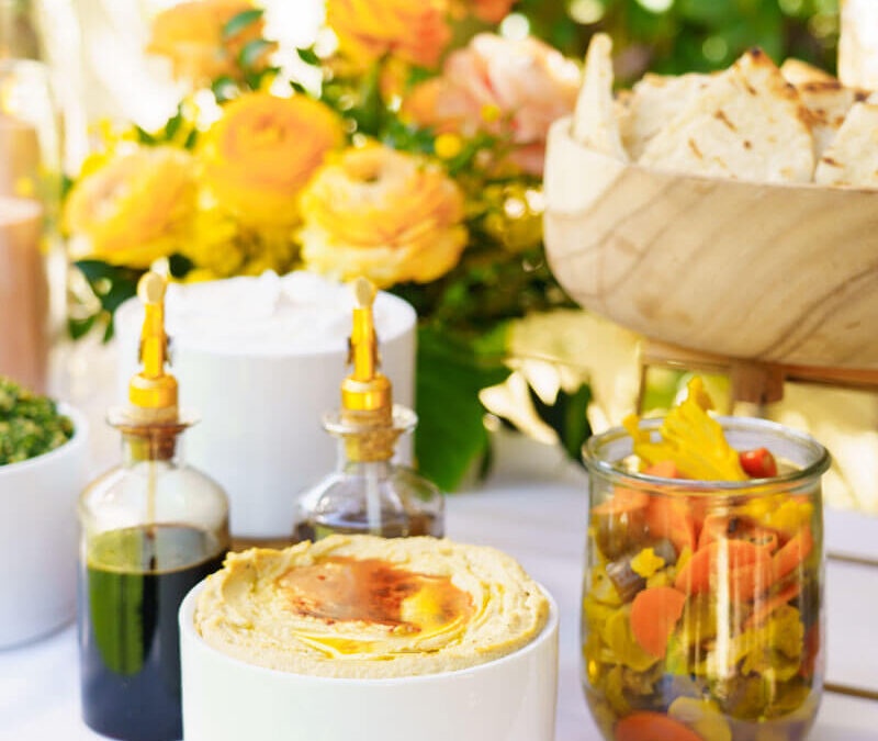 Create an unforgettable mezze station for your wedding celebration
