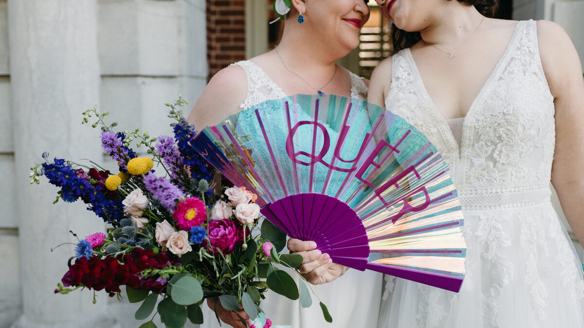 Colorful Episcopal and Presbyterian queer wedding at Mount Sequoyah in Fayetteville, Arkansas