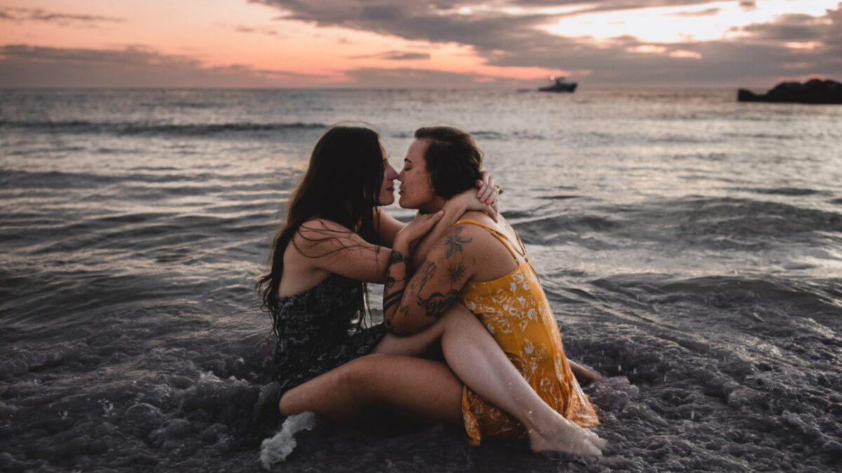 Our lesbian love story: St. Pete Beach engagement with a proposal photographer