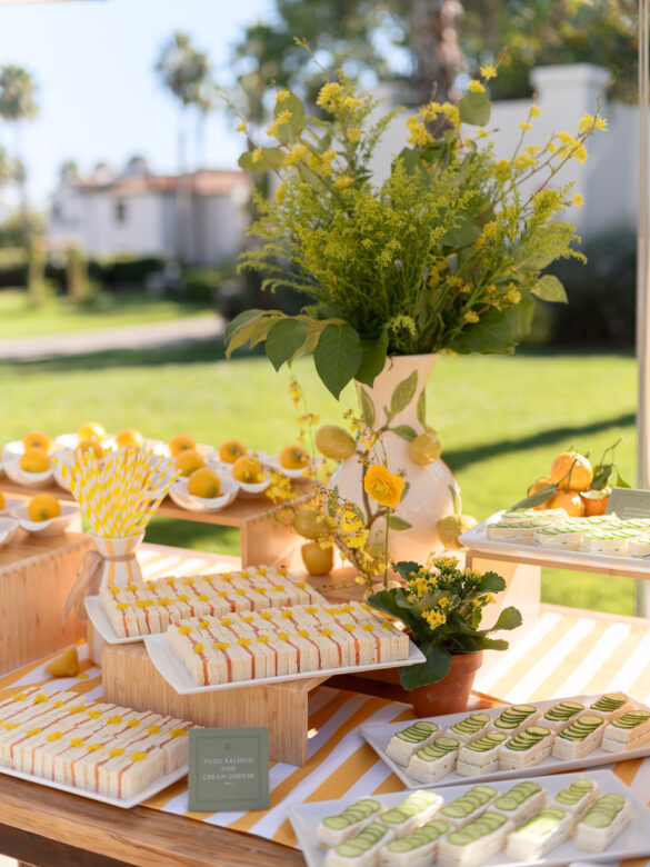 lemon welcome party ideas