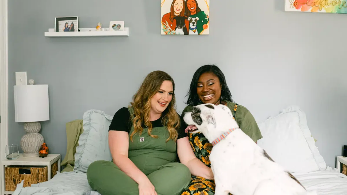An At-Home Love Story in Decatur, GA: Amy and Britt’s Lifestyle Engagement Session