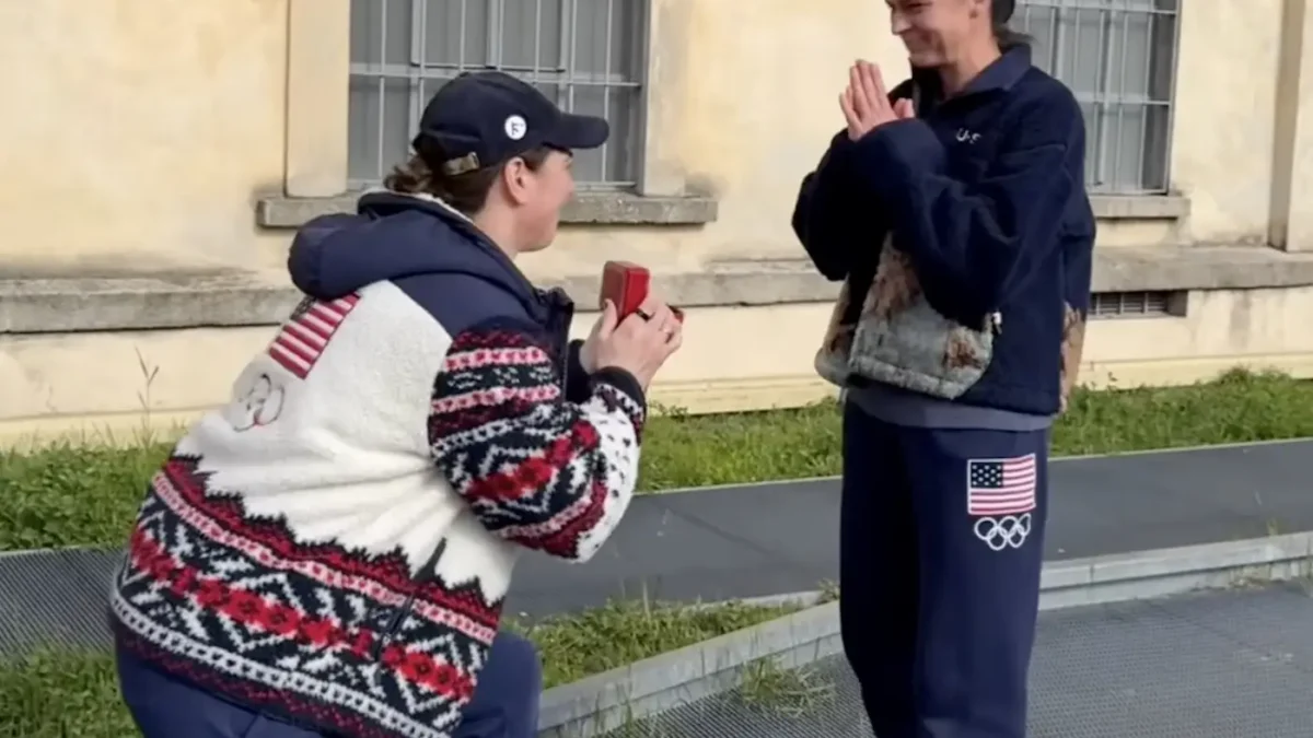 Team USA Hockey Captain Hilary Knight Proposes to Olympic Speed Skater Brittany Bowe at Milan Cortina Games