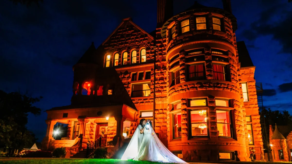 Two Brides, 14 Guests and a Colorado Mansion Wedding