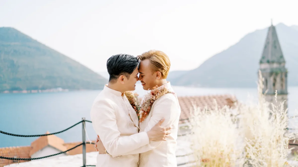 Jake and Jori’s Montenegro Wedding: Two Grooms, Two Barongs and the Bay of Kotor