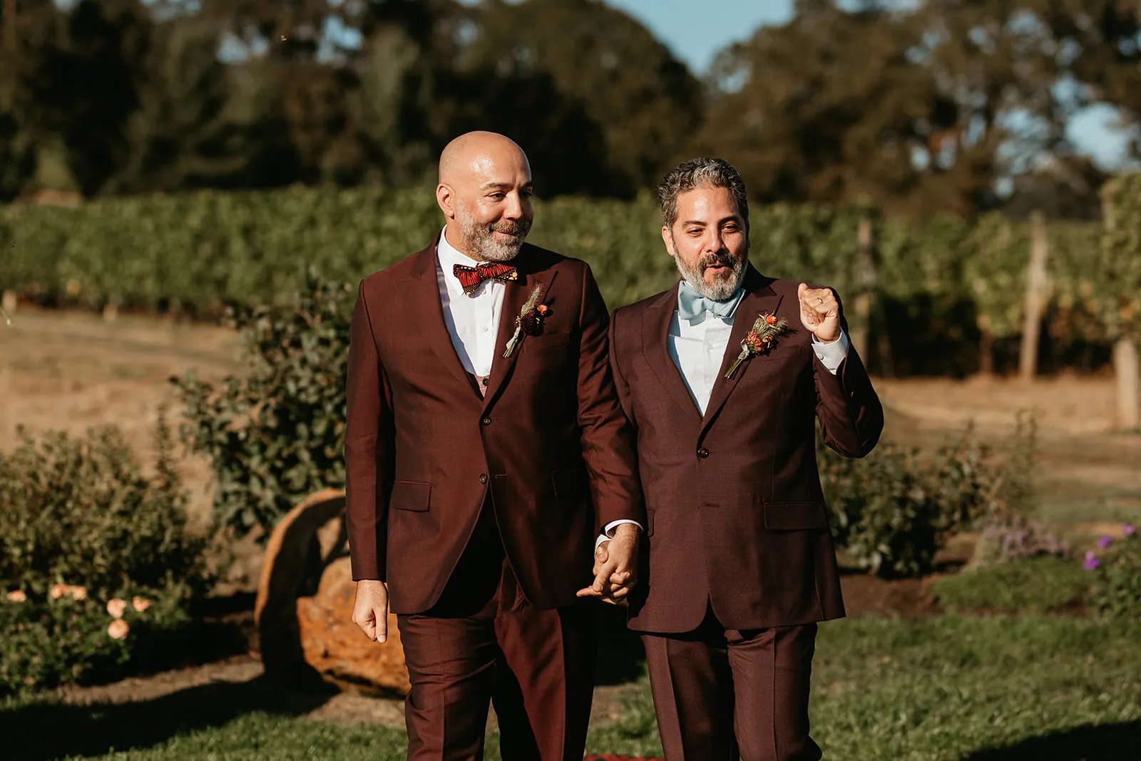 Just married gay grooms