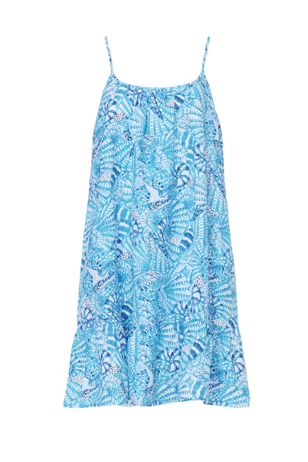 blue and white Lilly Pulitzer Jayden linen dress