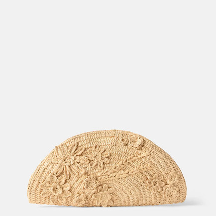 Vanessa Bruno Accessories raffia clutch