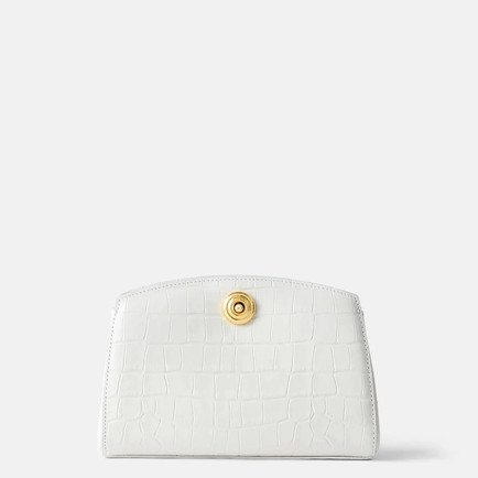 Little Liffner Croc Pushlock Clutch
