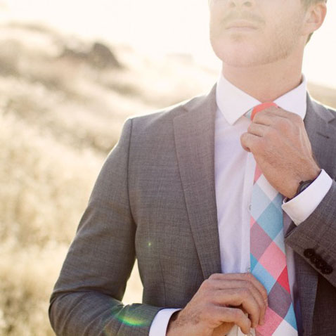 Bright, Bold Ties for Summer Weddings