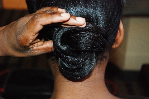 diy-wedding-african-american-hairstyle-twisted-low-bun-step-2