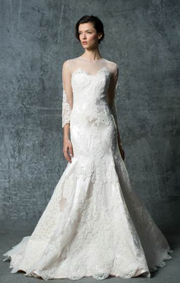 Peach, Ombre, Sleeves and Bare Backs: Fall 2014 Wedding Gown Trends