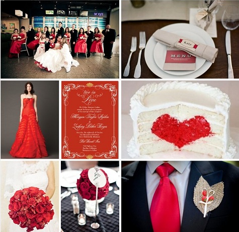 Color Palette: Red + White