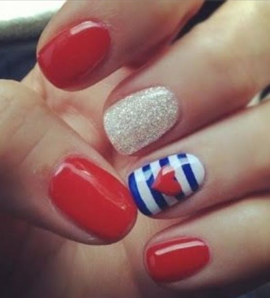 red-white-blue-nails